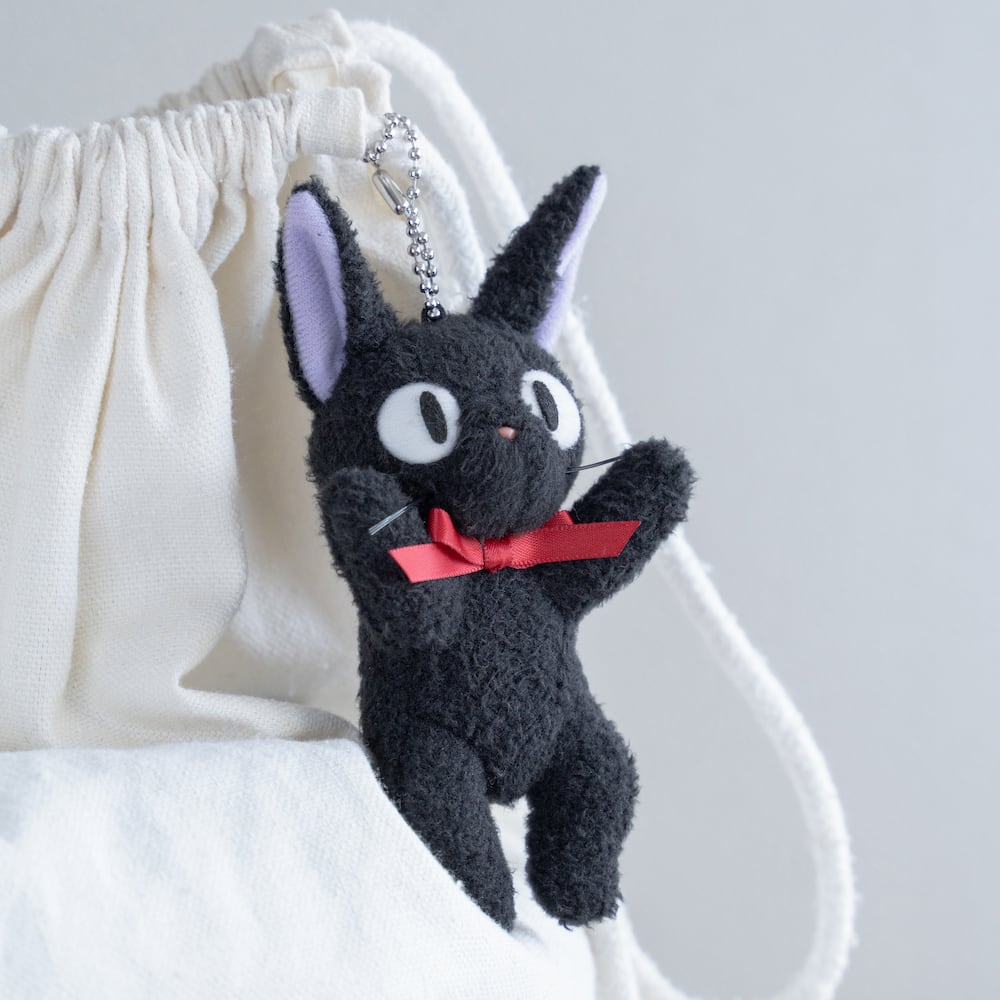 Studio Ghibli Kiki's Delivery Service Plush Keychain Jiji Belly-rub Position (SUM ARROW)