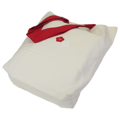 Japanese Tote Bag Ivory Shiba Daruma (FRIENDSHILL)