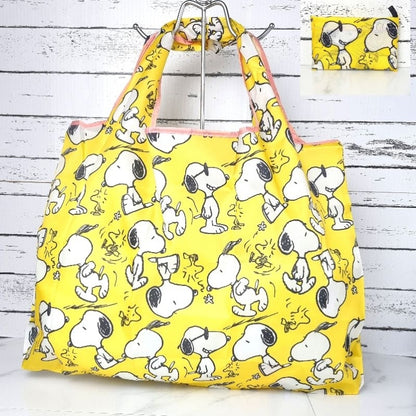 Foldbart Handlenett Snoopy Gul