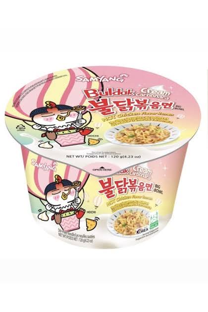 Buldak Big Bowl Hot Chicken Ramen Creamy Carbonara 120g (SAMYANG)