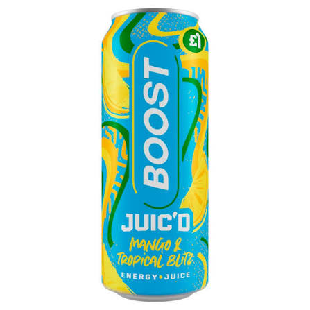 BOOST Energy Juic'd Mango & Tropical Blitz 500ml