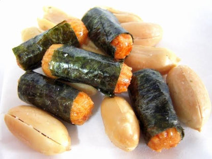 Nori-P Rice Crackers Arare Wrapped in Seaweed with Peanuts 85g (KAMEDA)
