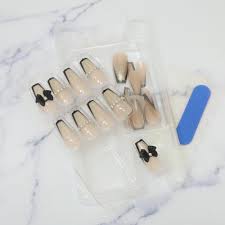 Press-On Nails PARTY FRENCH 24pcs (KAMIO)
