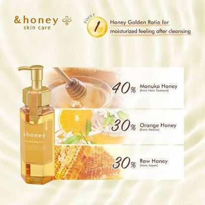 &honey Moisturizing Cleansing Oil Sweet Honey 180ml (VICREA)