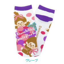 Monchichi Socks Grape Purple EUR 35-38 (J'S PLANNING)