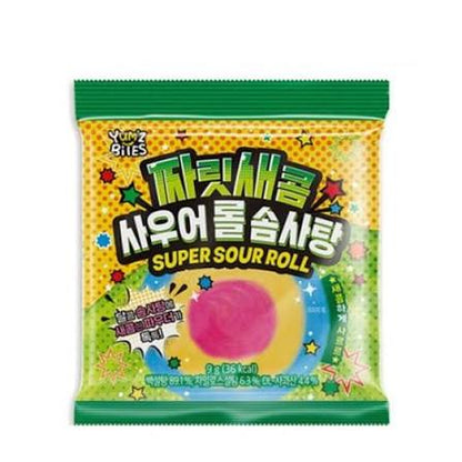Super Sour Roll Cotton Candy 9g (Yum'z Bites)
