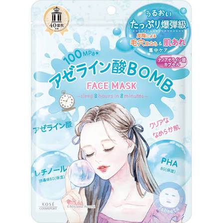 Clear Turn Azelaic Acid Bomb Mask 7sheets (KOSE)