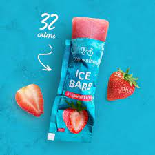 Pops Malaya Freeze-at-Home Sorbet Bars Strawberry 6 x 45ml
