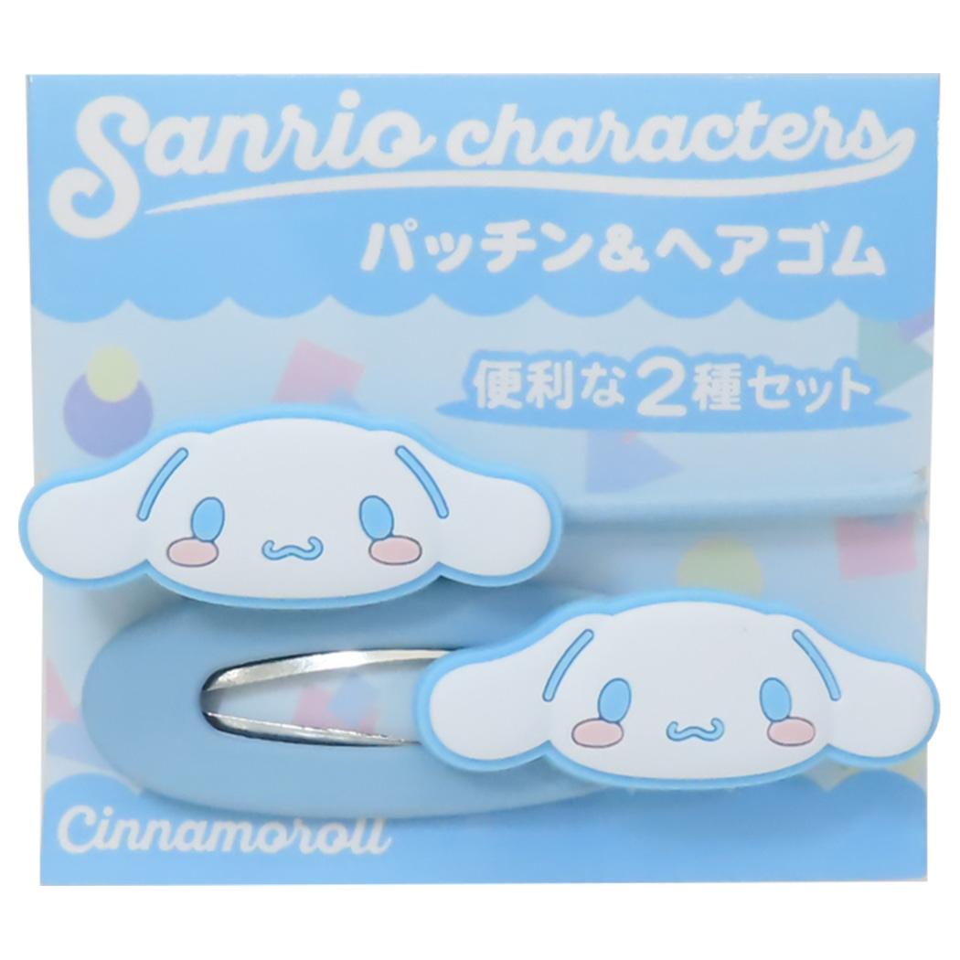 Sanrio Cinnamoroll Hair Clip and Tie Set (K COMPANY)