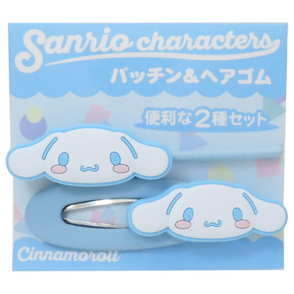 Sanrio Cinnamoroll Hair Clip and Tie Set (K COMPANY)