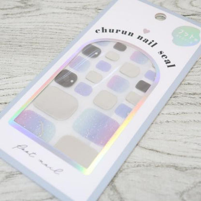 Pedicure Stickers Blue Gradient Silver (KAMIO JAPAN)