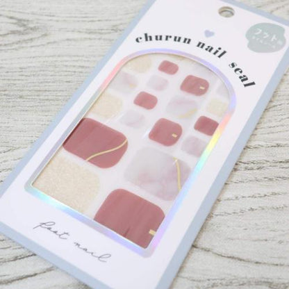 Pedicure Stickers Red X Gold (KAMIO JAPAN)