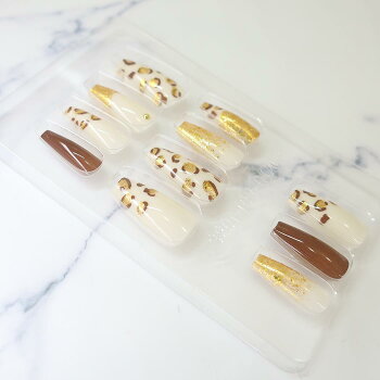 Press-On Nails Leopa 24pcs (KAMIO)