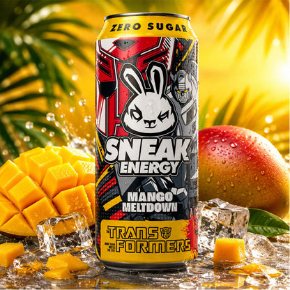 Sneak x Transformers Mango Meltdown Energy Drink 500 ml