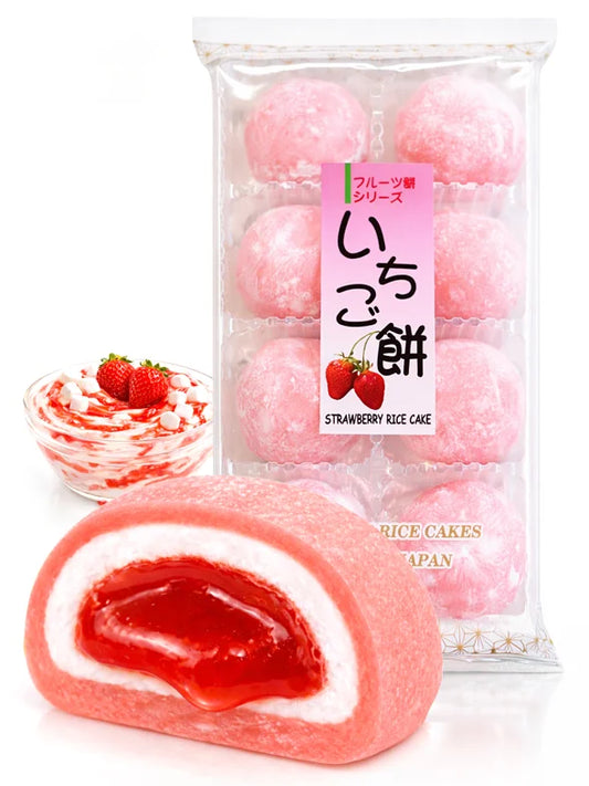Traditional Japanese Sweets Daifuku Mochi Straberry 200g (KUBOTA)