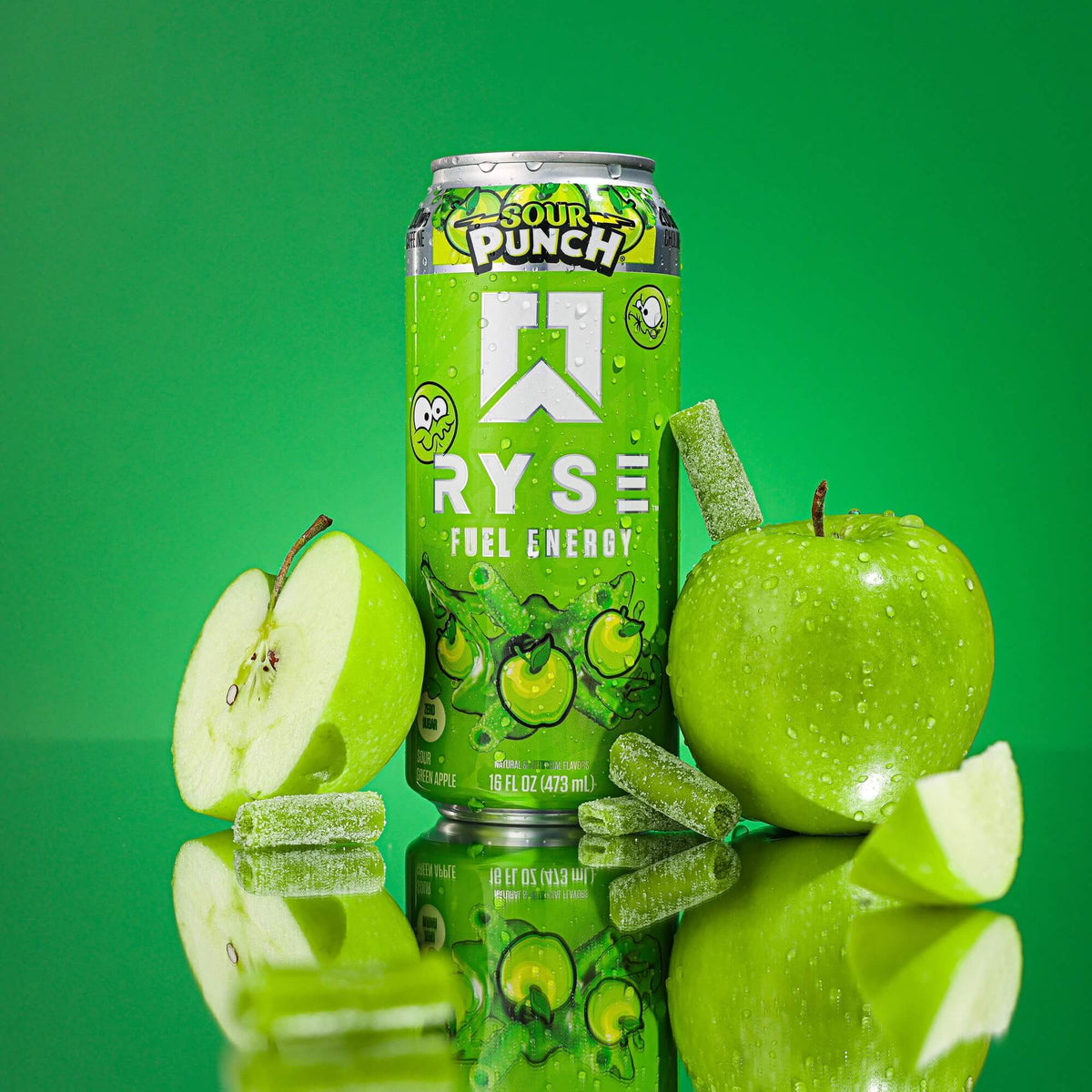 Ryse Fuel Energy Drink Sour Punch Sour Green Apple 473ml