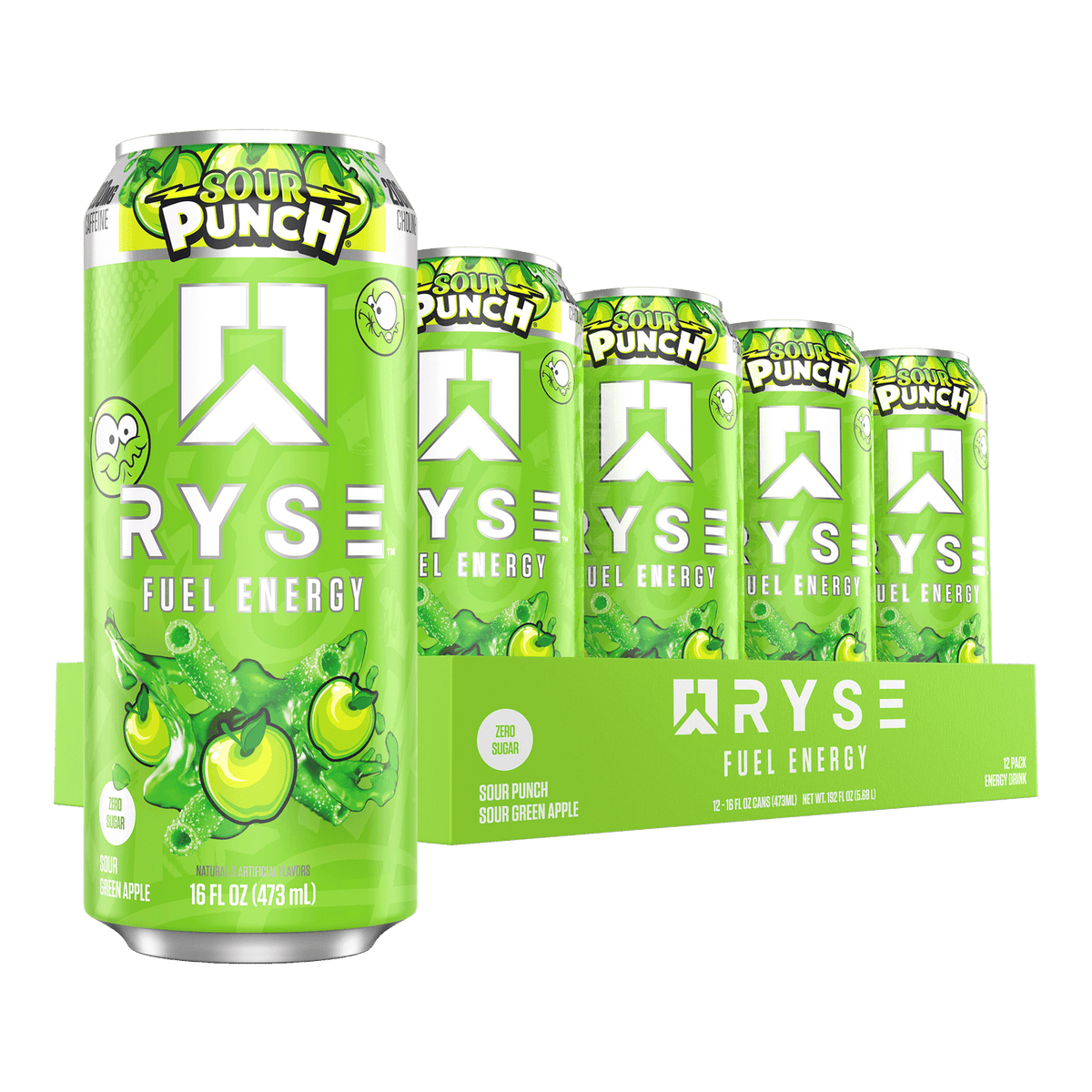Ryse Fuel Energy Drink Sour Punch Sour Green Apple 473ml