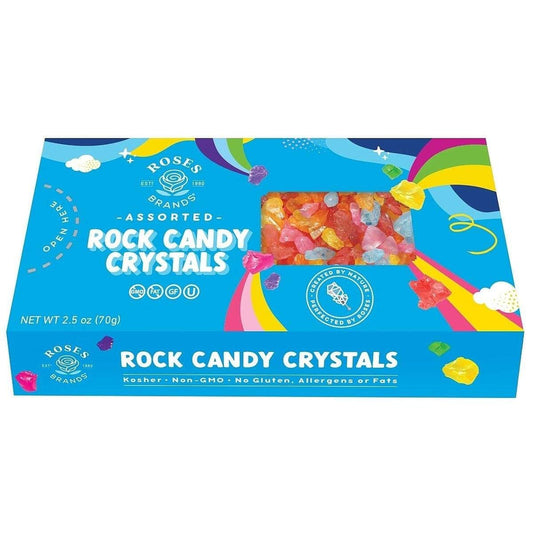 Rock Candy Crystals Assorted Flavor 70g (ROSES BRANDS)