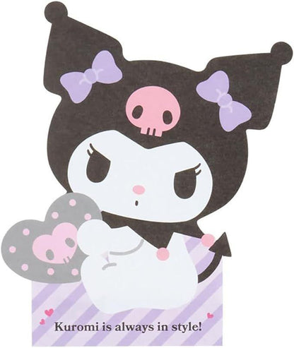 Sanrio Die-Cut Character Shaped Memo Kuromi (SANRIO)