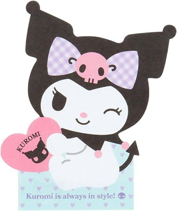 Sanrio Die-Cut Character Shaped Memo Kuromi (SANRIO)