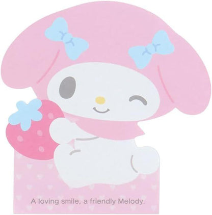 Sanrio Die-Cut Character Shaped Memo My Melody (SANRIO)