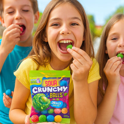 Sweet Flash Sour Crunchy Balls 120g (Sweet Flash) HALAL