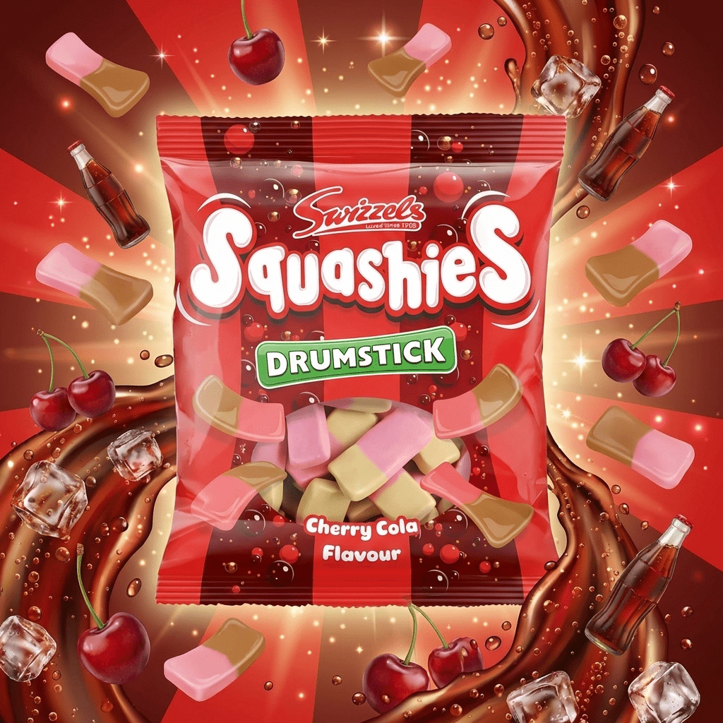 Squashies Cherry Cola 120g (SWIZZELS)