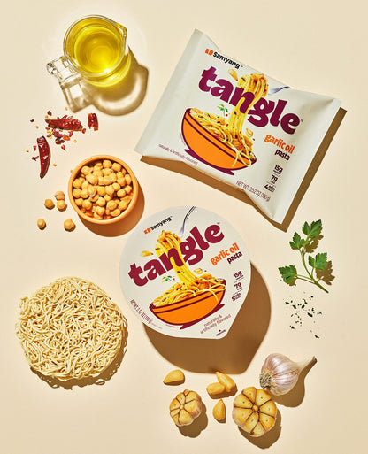 Samyang Big Cup Tangle Garlic Oil Pasta 105g (SAMYANG)