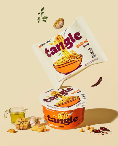 Samyang Big Cup Tangle Garlic Oil Pasta 105g (SAMYANG)